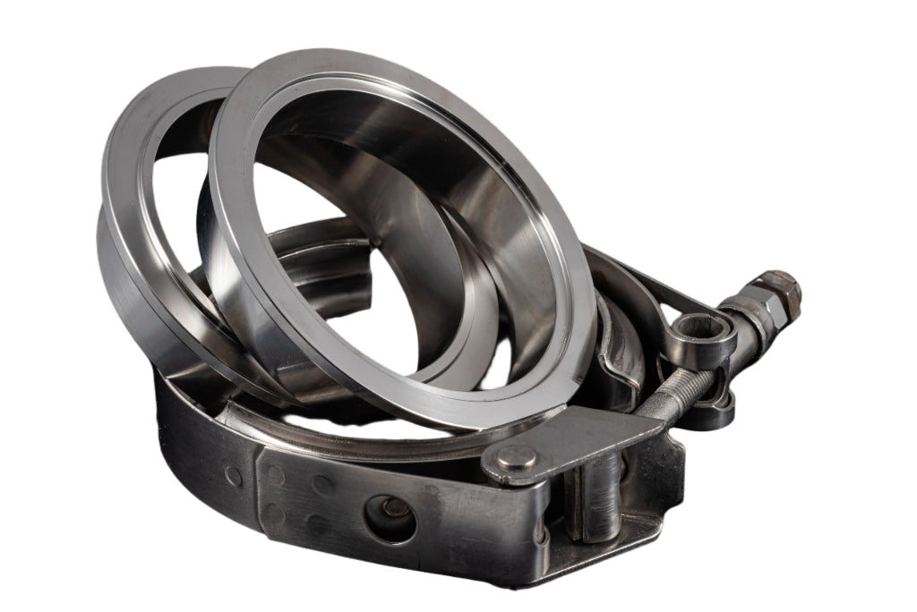 4.0" Stainless Steel V-Band Flange Assembly with Clamp