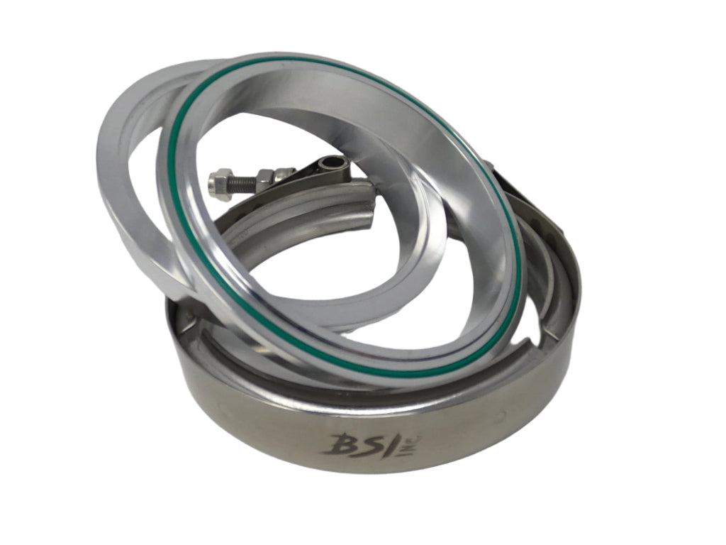 4.0" Aluminum V-Band Flange Assembly with Clamp