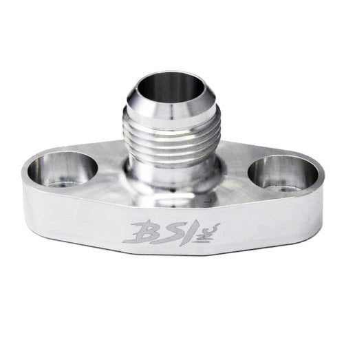 35mm Billet 10AN Turbo Drain Oil Flange for Mid-Frame Turbochargers - Black Sheep Industries Inc.