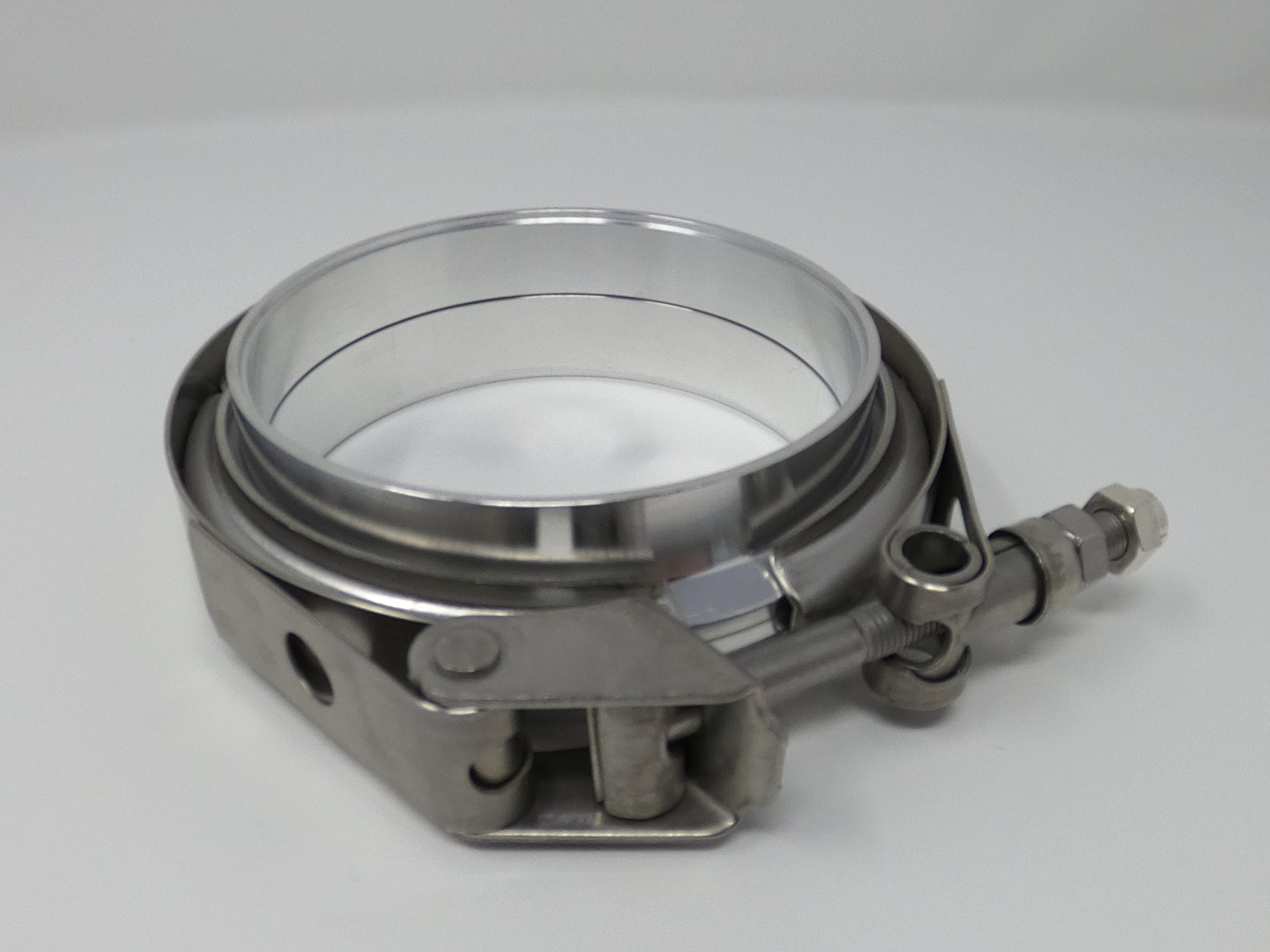 3.5" Aluminum V-Band Flange Assembly with Clamp - Black Sheep Industries Inc.